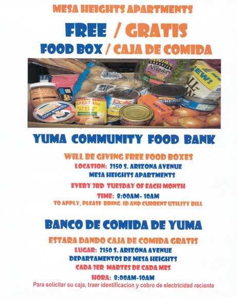 Events Flyer Food Box Hacy Housing Authority Of The City Of Yuma